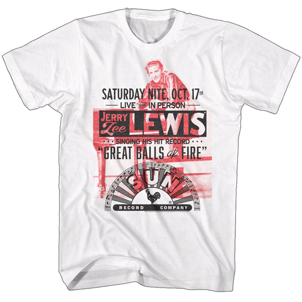 SUN STUDIO サンスタジオ - JERRY LEE LEWIS OCT 17 GREAT BALLS OF FIRE / Tシャツ / メンズ - PGS